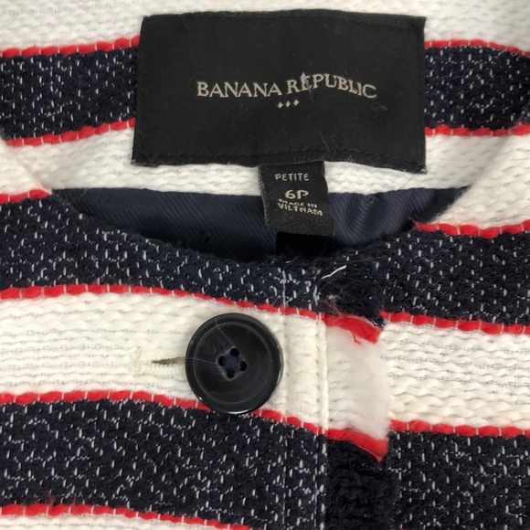 ❤️ Banana Republic Striped Tweed crop blaze - Picture 6 of 9